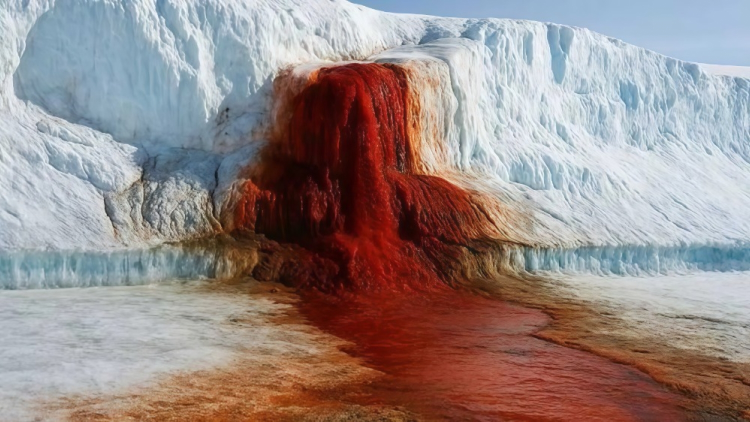 Cascada de sangre: ciencia detrás del glaciar