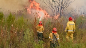 Cabandié recorrió nuevamente la zona afectada por incendios en Corrientes