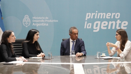 Scioli y Gómez Alcorta avanzaron en una agenda común para la inclusión de más mujeres en la producción