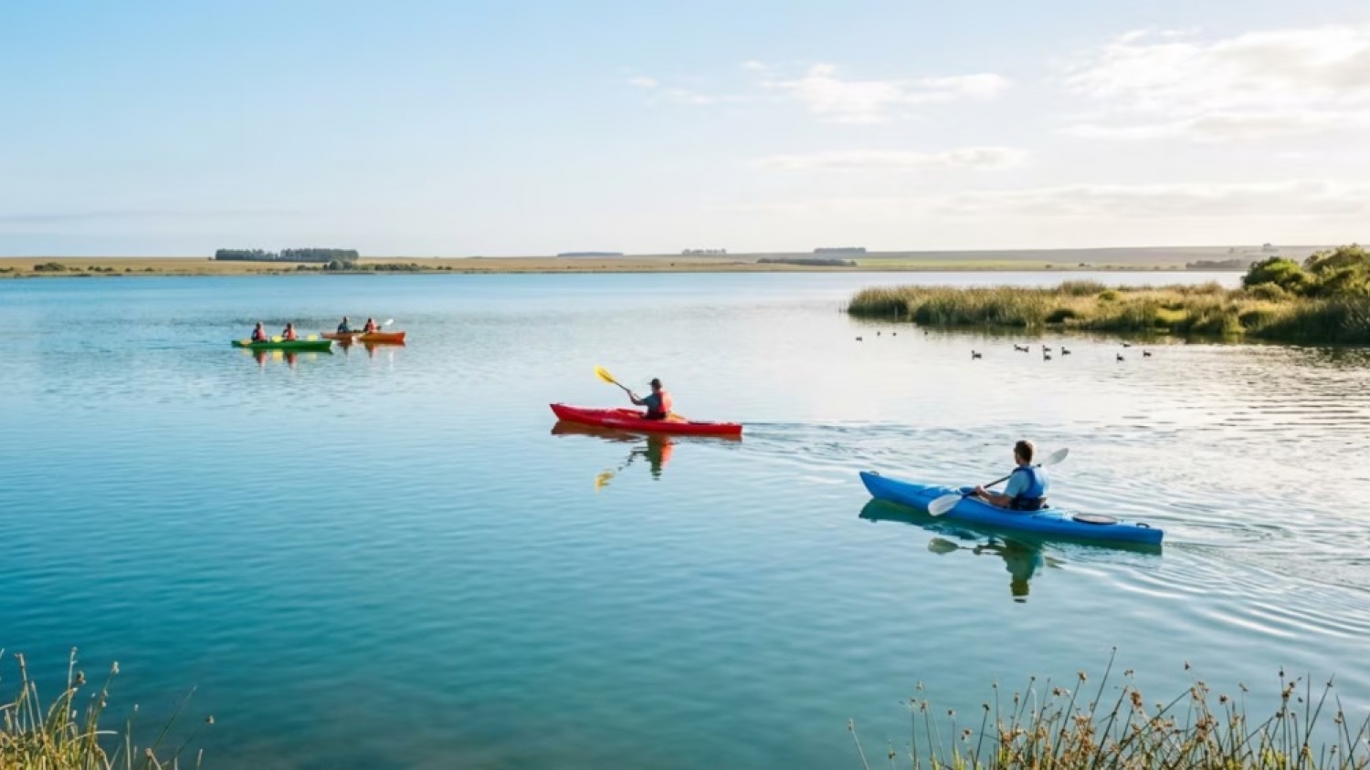 Villa Logüercio: el pueblo con una enorme laguna cerca de CABA