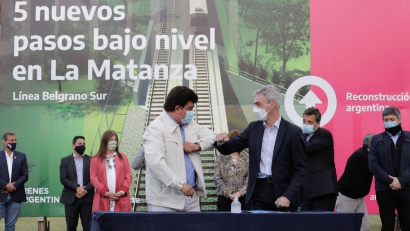 Meoni anunció más obras ferroviarias en La Matanza: 
