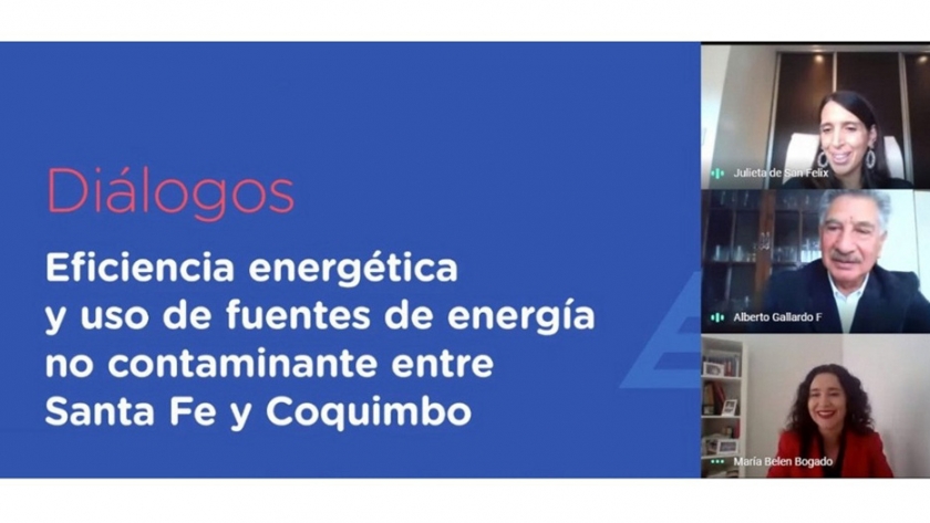 La Provincia de Santa Fe y la Región Chilena de Coquimbo intercambiaron experiencias en eficiencia energética y uso de energías no contaminantes