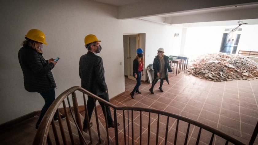 Lammens recorrió la nueva etapa de obras iniciada en la Unidad Turística Chapadmalal