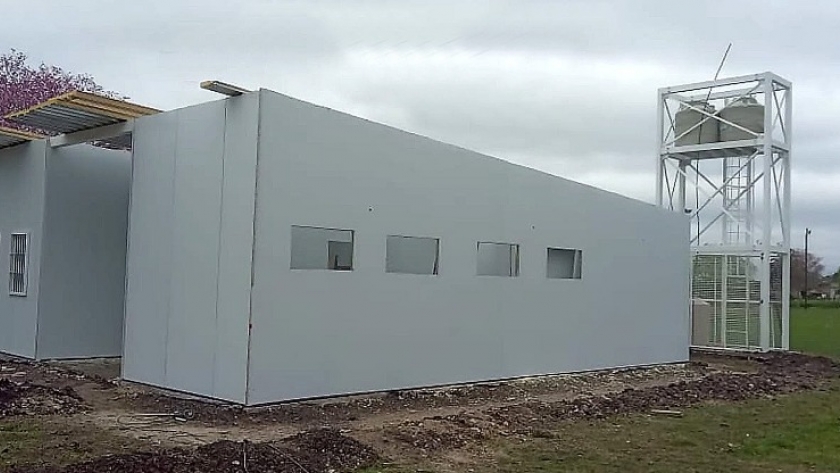 El edificio del nuevo Centro de Atención Primaria de Salud en Don Cristóbal Segundo está al 65 por ciento de avance