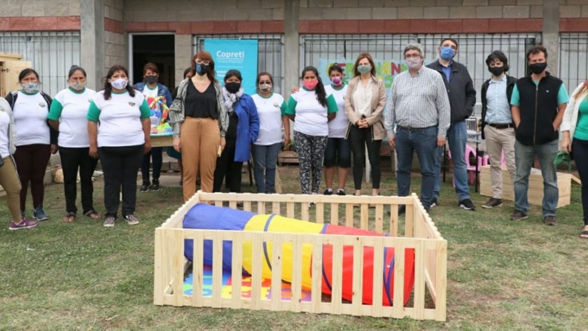 Ruiz Malec y Rodriguez visitaron un nodo de acción contra el trabajo infantil
