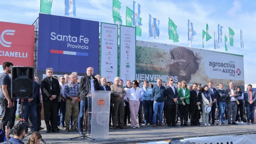 El gobernador Perotti participó de la inauguración de AgroActiva 2023