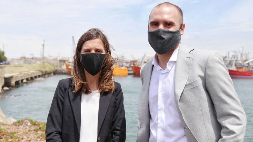 Guzmán y Raverta visitaron el Puerto de Mar del Plata y anunciaron obras de ampliación