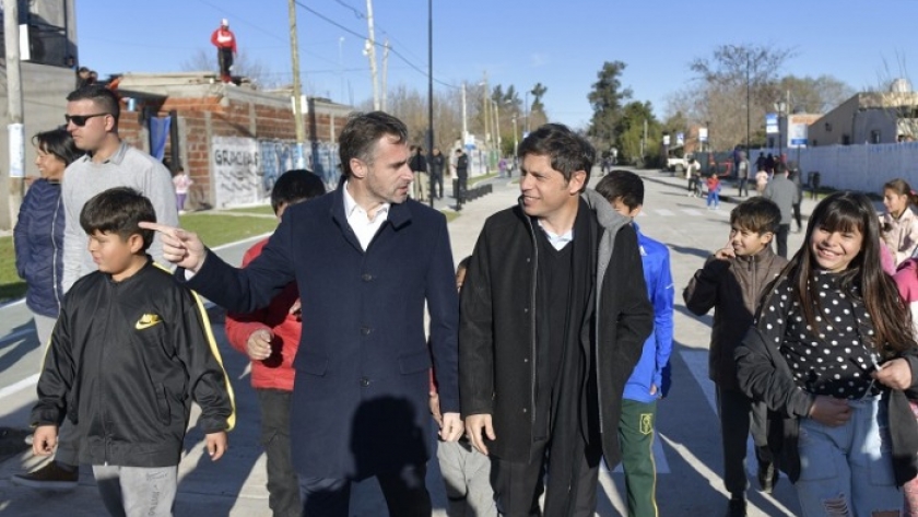 Kicillof y Achával inauguraron el entubamiento del canal Agustoni