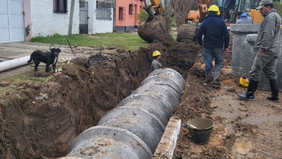 Finalizó la segunda etapa de la construcción de desagües pluviales en Santa Elena