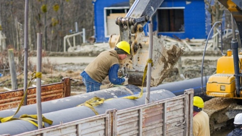 La DPOSS recibió nuevo material para la obra del azud y el acueducto en Ushuaia