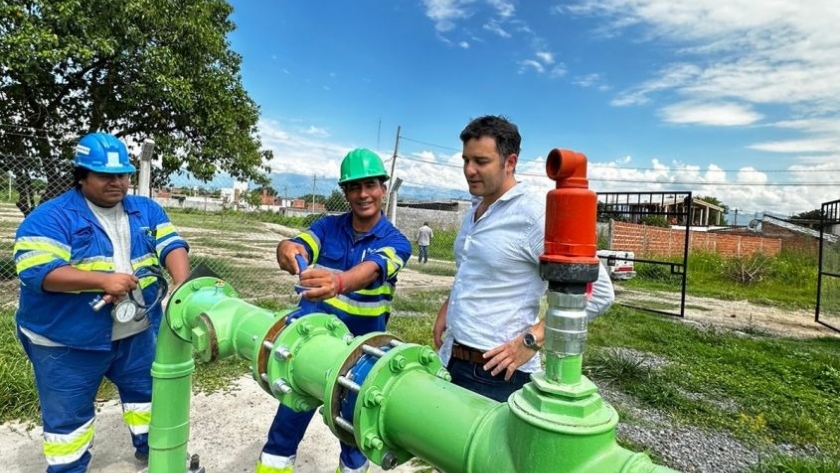 Jarsún verificó el funcionamiento de un nuevo pozo profundo en zona sur