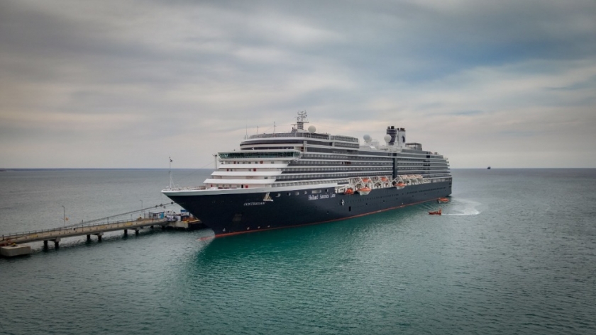 Temporada de cruceros: Puerto Madryn recibió Al Oosterdam por última vez en la temporada