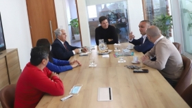 El ministro Díaz Cano se reunió con el intendente del Partido de la Costa