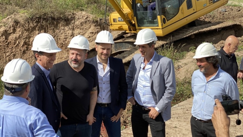 Katopodis reactivó la obra del Arroyo Salguero en Merlo