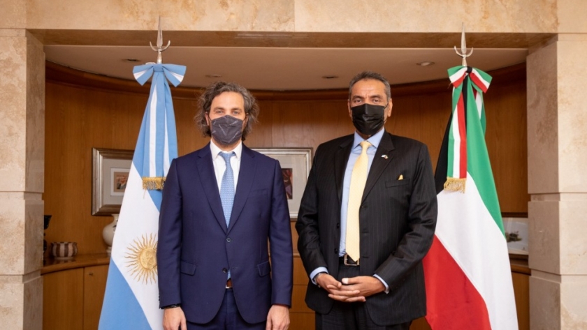 Cafiero recibió al embajador de Kuwait para ampliar las exportaciones argentinas y avanzar en inversiones