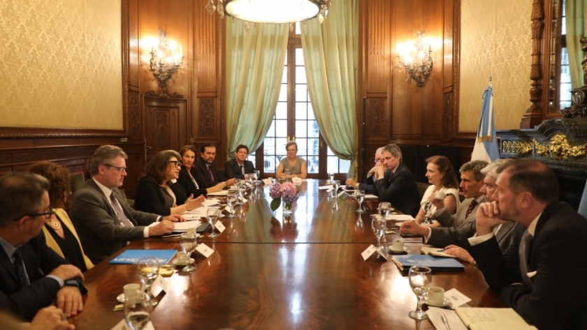 La Canciller Mondino se reunió con los jefes de oficinas de las Naciones Unidas en la Argentina