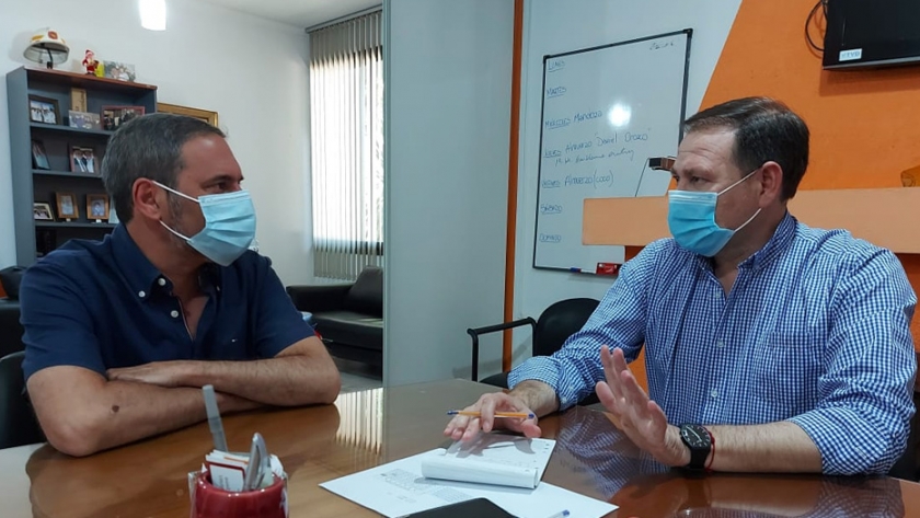 El Presidente del INV y el Intendente de Lavalle acordaron una agenda de trabajo para el sector vitivinícola