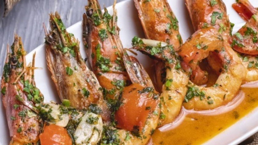 Gambas al ajillo. Langostinos en Buenos Aires. Argentina. Gambas «Patagónicas»