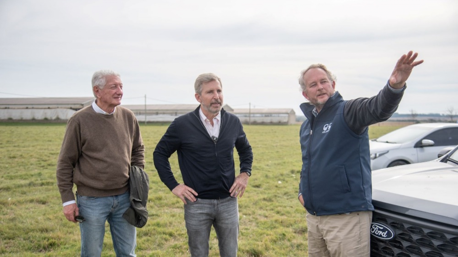 Frigerio recorrió una empresa porcina con planes de fuerte expansión