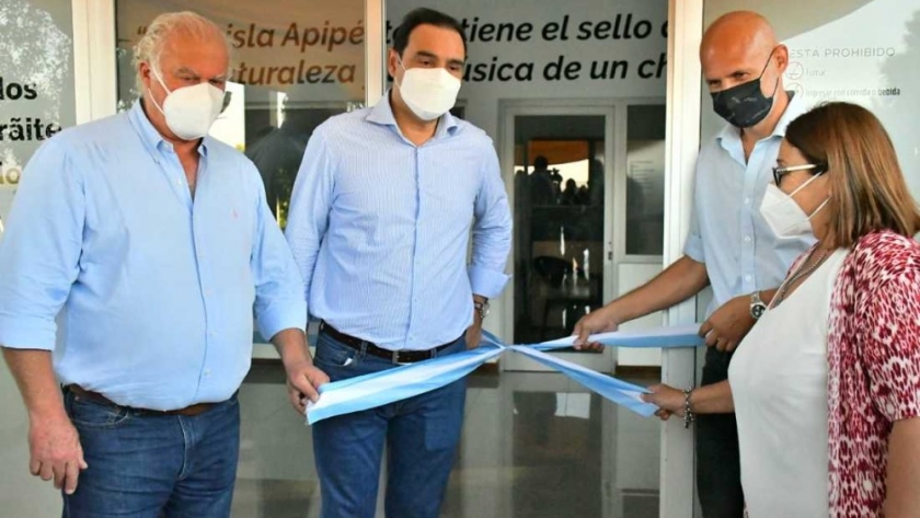 En Isla Apipé, Valdés cortó las cintas del Centro de Interpretación Mainumby