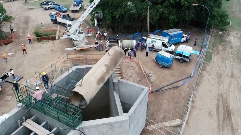 Finalizaron los trabajos en la obra canal Los Molinos-Córdoba