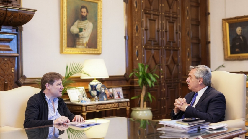 El Presidente recibió al gobernador de Tierra del Fuego, Gustavo Melella