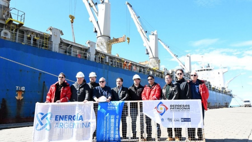 Llegaron las turbinas para la Represa Hidroeléctrica Jorge Cepernic