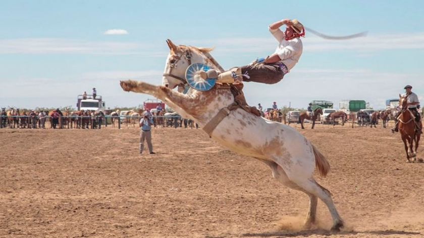Gutiérrez participó de la fiesta gaucha de Plaza Huincul