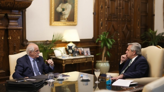 El Presidente se reunió con el ministro de Defensa, Jorge Taiana