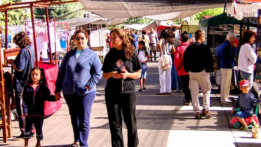 La Feria de Artesanos en El Bolsón 