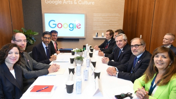 El presidente Alberto Fernández mantuvo un encuentro con el CEO de Google, Sundar Pichai