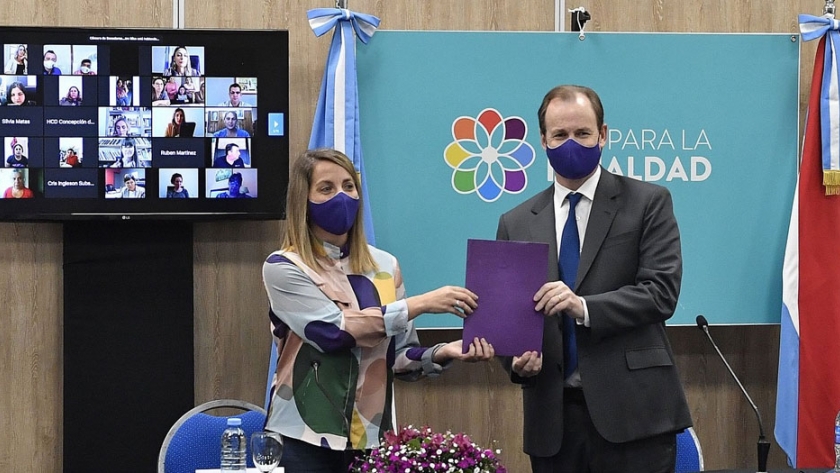 Bordet afirmó que militará desde lo político y lo personal el proyecto de paridad integral