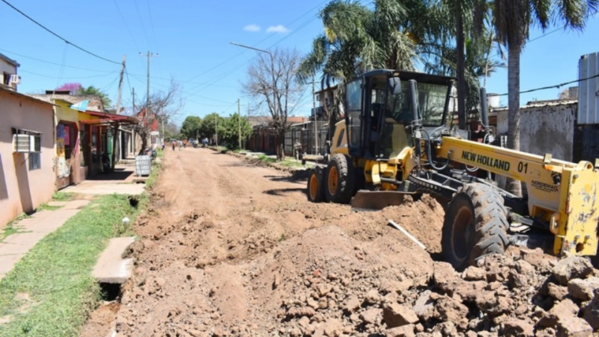 La Provincia arrancó la pavimentación con hormigón de las calles Murcia, Vizcaya, Bilbao y 267