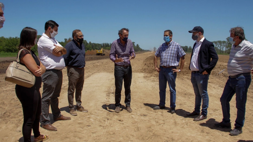 Buenos Aires: Katopodis supervisó las obras que iniciaron en la Variante Chacabuco de la Ruta Nacional 7