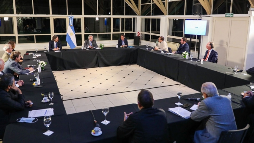 Coronavirus: el presidente Alberto Fernández se reunió con representantes del sector de la construcción