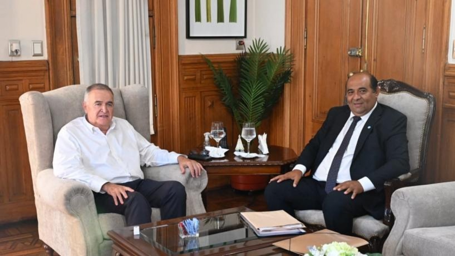 Jaldo y Roberto Moreno analizaron obras, proyectos de agua y agenda de inauguraciones en Trancas