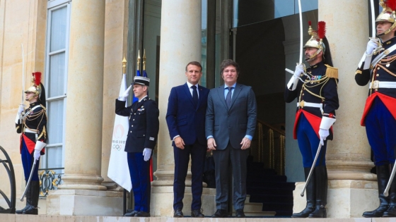 Milei se reunió con su par de Francia, Emmanuel Macron