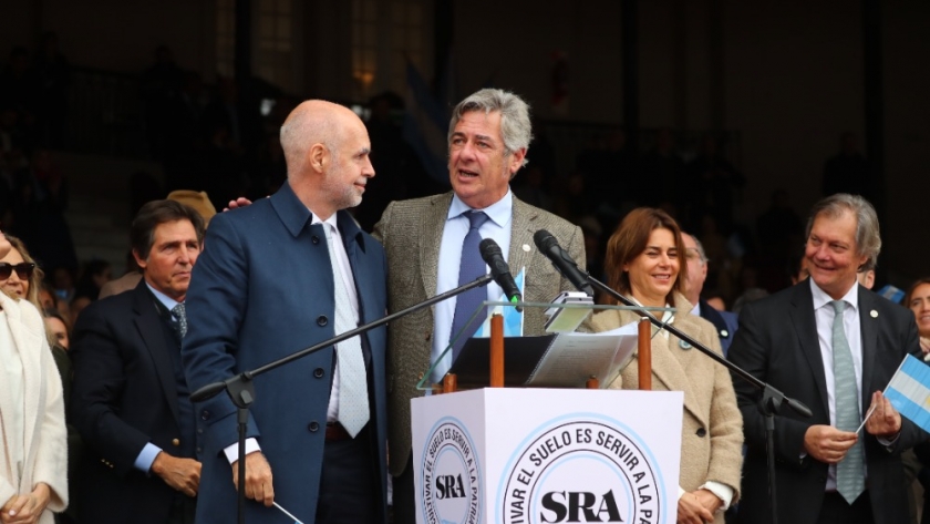 Rodríguez Larreta asistió a la ceremonia inaugural de la Exposición Rural de Palermo