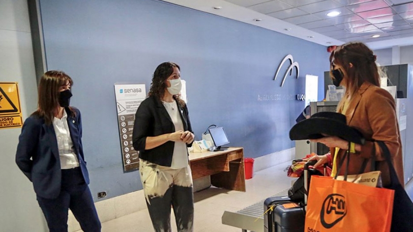 Focarazzo recibió al primer vuelo y destacó la reactivación