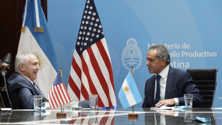 El ministro Scioli y el embajador de Estados Unidos, Marc Stanley, abordaron la agenda de desarrollo productivo entre ambos países