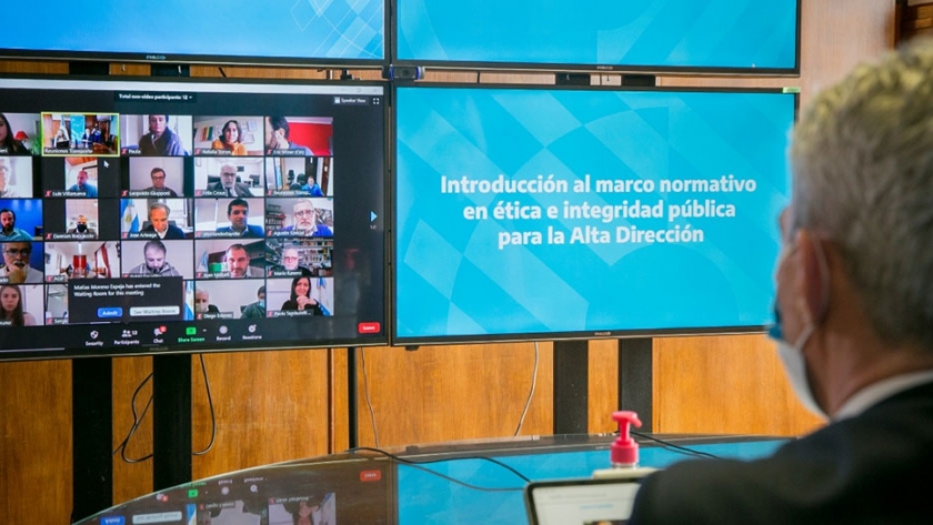 Meoni participó junto a la oficina anticorrupción de la capacitación en ética pública