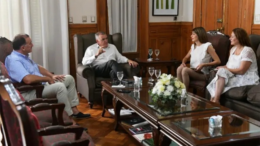 Jaldo recibió al titular del Ersept junto a la legisladora Najar y la concejal Morghenstein