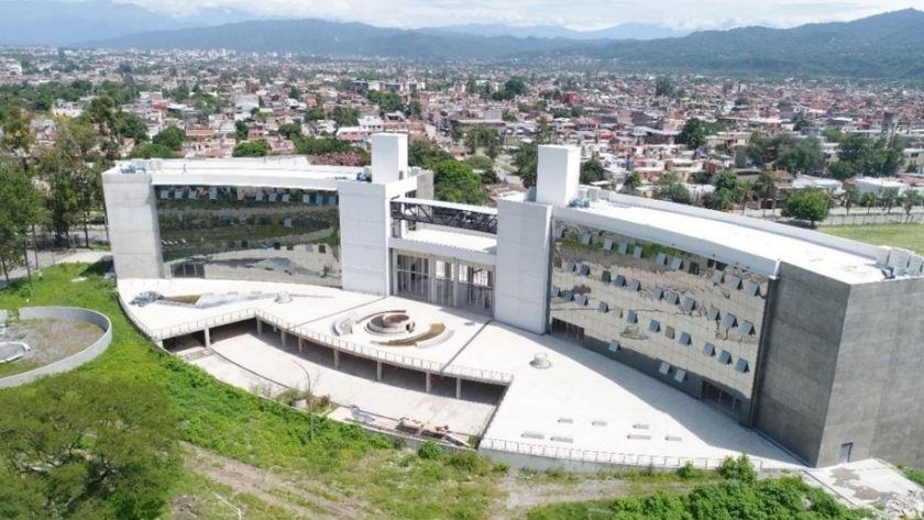 Complejo Ministerial: la construcción general del Complejo Ministerial alcanzó un 75% de progreso