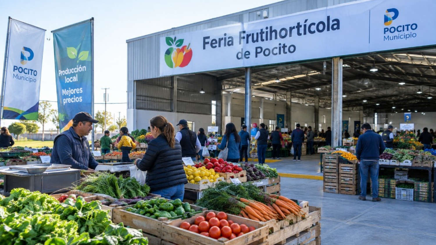 Feria frutihortícola de Pocito abrió con 60 productores