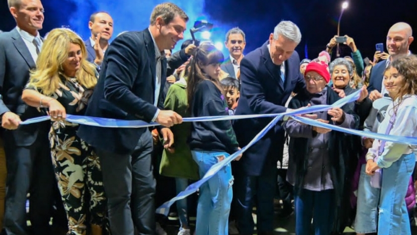 Arcioni y Biss inauguraron la remodelación integral de la Plaza Guillermo Rawson