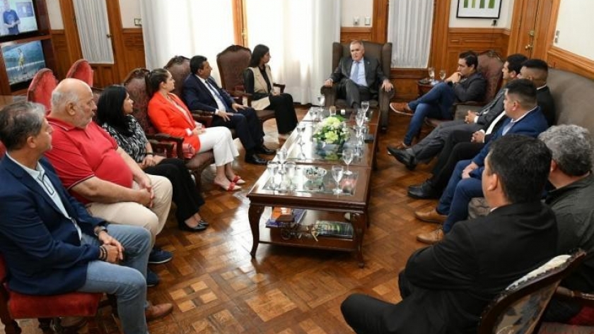 Jaldo recibió a la intendenta de Aguilares, Gimena Mansilla y a concejales