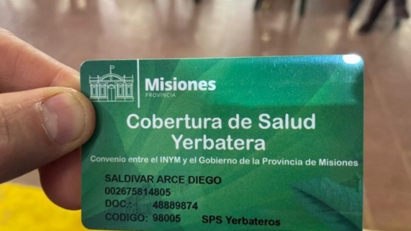Misiones: 350 productores recibieron sus carnets de Cobertura de Salud Yerbatera