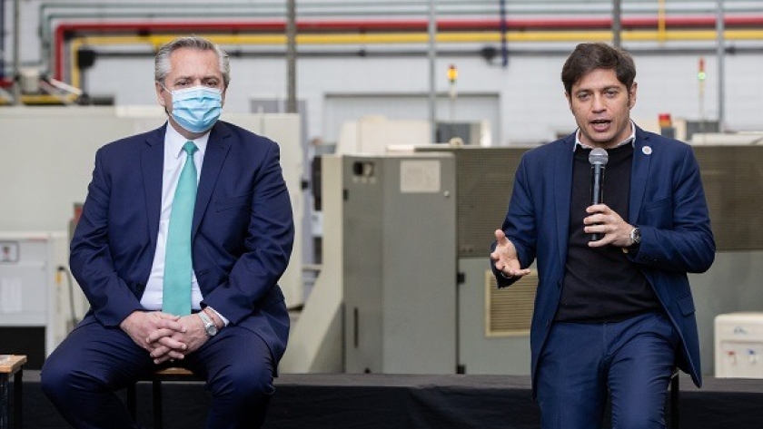 Kicillof participó junto al Presidente del lanzamiento de una nueva línea de producción de motocicletas