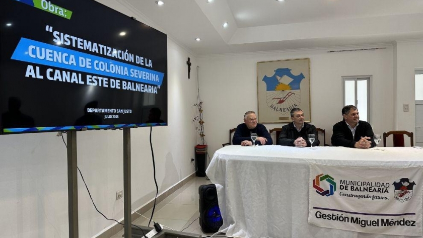 Córdoba avanza con obras clave de encauzamiento hídrico en Balnearia para prevenir anegamientos