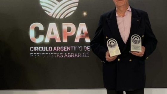 Belisario Saravia, mejor periodista agropecuario en Gráfica y Radio